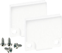 Barthelme 62398613_9010 BARdolino Eindkappen-set Aluminium (l x b x h) 3 x 18.4 x 19.7 mm 2 stuk(s)