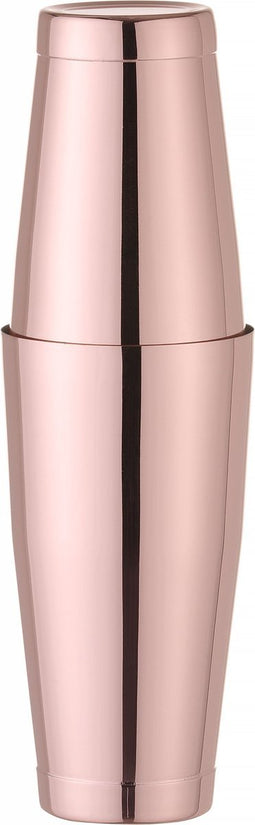 BarUp Boston shaker - roestvrij staal - verzwaard - koper - 600 ml en 800 ml
