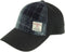 Baseball Cap Grijs en Zwart Tartan (Grey and Black Tartan) - one size - Harris Tweed - Glen Appin of Scotland
