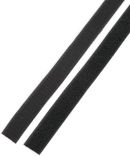 Basetech STD-LH25/1M Klittenband Om vast te plakken Haak- en lusdeel (l x b) 1000 mm x 25 mm Zwart 1 paar