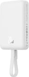 Baseus 10.000 mAh Powerbank Wit | Fast Charge 20W Lightning & USB-C | met MagSafe | Compact Reisformaat | Geintegreerde Lightning Kabel