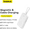 Baseus 10.000 mAh Powerbank Wit | Fast Charge 20W Lightning & USB-C | met MagSafe | Compact Reisformaat | Geintegreerde Lightning Kabel