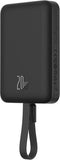 Baseus 10.000 mAh Powerbank Zwart | Fast Charge 20W Lightning & USB-C | met MagSafe | Compact Reisformaat | Geintegreerde Lightning Kabel