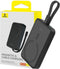 Baseus 10.000 mAh Powerbank Zwart | Fast Charge 20W Lightning & USB-C | met MagSafe | Compact Reisformaat | Geintegreerde Lightning Kabel