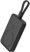 Baseus 10.000 mAh Powerbank Zwart | Fast Charge 20W Lightning & USB-C | met MagSafe | Compact Reisformaat | Geintegreerde Lightning Kabel