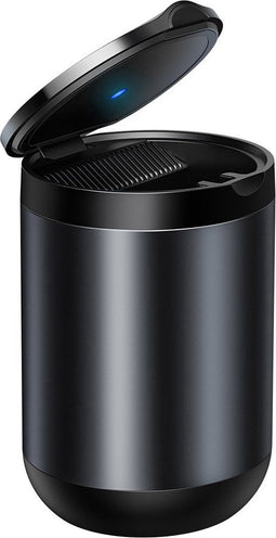 Baseus Auto Asbak + LED Light - Vlambestendig - Car Ashtray - grijs CRYHG01-0G