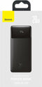 Baseus Bipow 20.000 mAh Powerbank Zwart | met PD Fast Charge & Digitale Display | 20W USB-C & USB-A | Geschikt voor Samsung, iPhone en smartphones