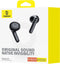 Baseus Bowie E13 Headset True Wireless Stereo (TWS) In-ear Oproepen/muziek Bluetooth Zwart