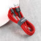 Baseus - Cafule - Kabel Duurzame Nylon Kabel USB / USB-C QC3.0 2A 2M Rood - (CATKLF-C09)