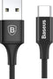 Baseus Cafule Series Fast Charge Micro-USB Gevlochten Kabel 1m Zwart