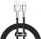 Baseus Cafule Series USB-A naar Lightning Kabel 1 Meter Metaal Zwart