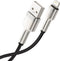 Baseus Cafule Series USB-A naar Lightning Kabel 1 Meter Metaal Zwart