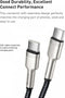 Baseus Cafule Series USB-C naar USB-C Kabel Metaal 100W 1m Zwart