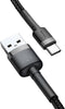 Baseus Cafule USB Kabel naar USB C 3 meter - 2A - Fast Charge - gewoven