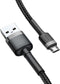 Baseus CAMKLF-AG1 USB-kabel 0,5 m USB A Micro-USB B Zwart