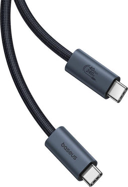 Baseus Flash Series 240W USB-C naar USB-C Laad/Videokabel 8K 1M Zwart