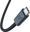 Baseus Flash Series 240W USB-C naar USB-C Laad/Videokabel 8K 1M Zwart