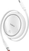 Baseus Free2Draw Oprolbare USB-C naar USB-C Kabel 100W PD 1M Wit