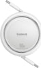 Baseus Free2Draw Oprolbare USB-C naar USB-C Kabel 100W PD 1M Wit