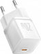 Baseus GaN5S USB-C Snellader | 20W Power Delivery Adapter | Telefoon Oplader | Fast en Quick Charge | Geschikt voor o.a iPhone 14 / 15 | Wit