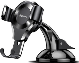 Baseus Gravity Dashboard Met Zuignap Verstelbare Telefoonhouder Zwart