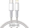 Baseus High Density Braided USB-C naar Apple Lightning PD 20W Wit 1M