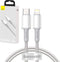 Baseus High Density Braided USB-C naar Apple Lightning PD 20W Wit 1M