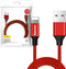 Baseus Kabel USB naar Apple Lightning 1.8m - Rood