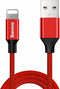 Baseus Kabel USB naar Apple Lightning 1.8m - Rood