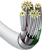 Baseus Lightning kabel Superior Fast Charge 2.4A - 1 meter - Wit