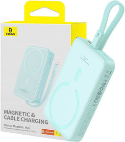 Baseus Magnetic Mini 10000mAh 20W MagSafe (miętowy)