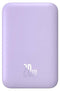 Baseus Mini 6.000 mAh Powerbank Paars | Compact Met MagSafe & Fast Charge | 20W USB-C | Geschikt voor Apple iPhone en andere smartphones