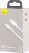 Baseus Simple Wisdom 5A USB naar USB-C Kabel 40W 1.5M Wit (2-Pack)