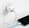 Baseus Snellader 20W PD + USB-C naar Lightning Kabel 1M Wit
