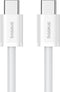 Baseus Superior Series 2 USB-C naar USB-C Kabel 30W 1 Meter Wit
