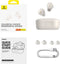 Baseus, TWS Draadloze Bluetooth Headset 5.3 Model Bowie E18 IPX4 ENC, Wit