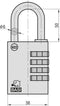 Basi 6220-4000 Hangslot Cijferslot