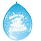 Basic Ballonnen hoera een jongen, 8st.