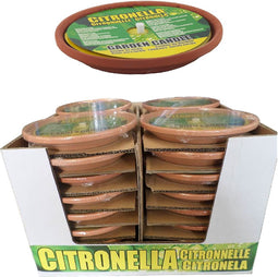 Basic Citronellakaars In Terracotta Schaal 14.5 Cm