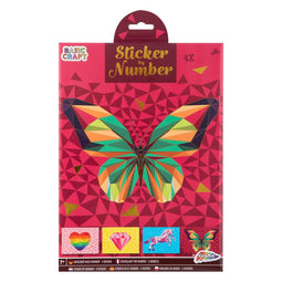 Basic Craft Sticker Op Nummer Assorti