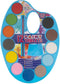 Basic Craft Waterverfpalet + Penseel 12 Kleuren Assorti
