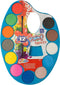 Basic Craft Waterverfpalet + Penseel 12 Kleuren Assorti
