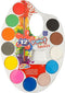 Basic Craft Waterverfpalet + Penseel 12 Kleuren Assorti