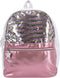 Basic Rugzak Pailletten Roze/Zilver
