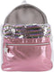 Basic Rugzak Pailletten Roze/Zilver