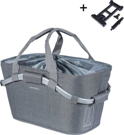 Basil 2Day Carry All Fietsmand MIK - Achter - Polyester - Grijs melee - 22 Liter