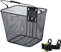 Basil Bilbao voormand KF incl. stuurbochthouder, zwart