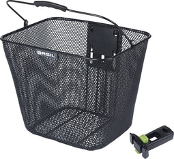 Basil Bilbao voormand KF incl. stuurpenhouder, zwart