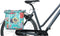 Basil Bloom Field Dubbele Fietstas - 28-35 Liter - Waterdicht - Blauw