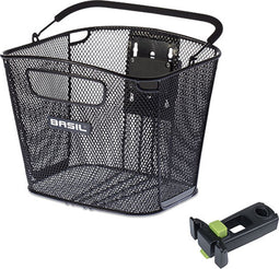 Basil Bold Fietsmand KF - Voorop - Inclusief Bevestigingssysteem - Zwart